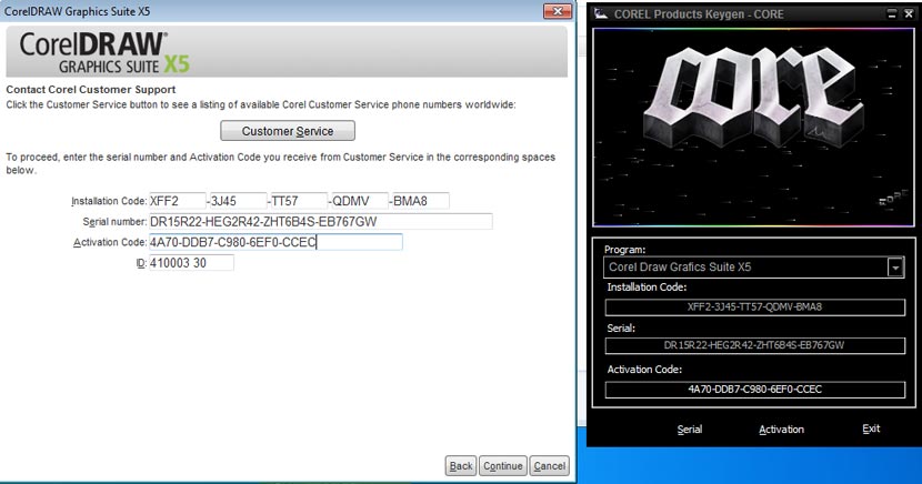 Corel draw x5 serial number activation code